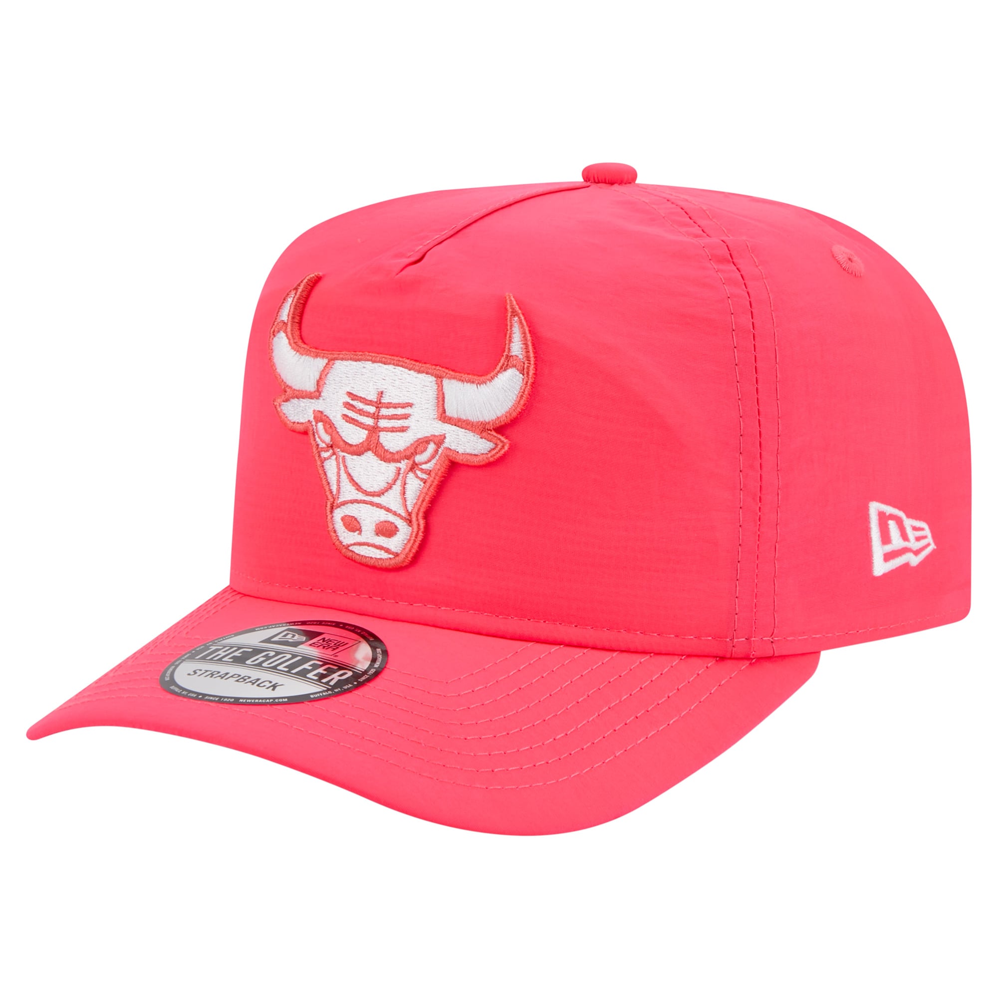 Men's Chicago Bulls New Era Pink Injection Everyday Golfer Adjustable Hat